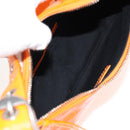 BALENCIAGA Le Cagoule XS Shoulder Bag Leather Orange Silver 671309 Auth 128191M-11