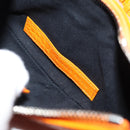 BALENCIAGA Le Cagoule XS Shoulder Bag Leather Orange Silver 671309 Auth 128191M-12