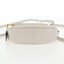 Miu Miu Hand Bag Leather 2way White Gold Auth 128194M-6