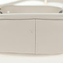 Miu Miu Hand Bag Leather 2way White Gold Auth 128194M-7