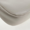 Miu Miu Hand Bag Leather 2way White Gold Auth 128194M-19