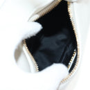 Miu Miu Hand Bag Leather 2way White Gold Auth 128194M-12