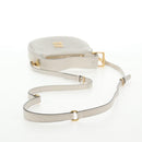 Miu Miu Hand Bag Leather 2way White Gold Auth 128194M-9