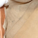 CELINE Hand Bag Leather Brown Gold Auth 128210-23