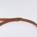 CELINE Macadam Canvas Shoulder Bag PVC Brown Gold Auth 128211-8