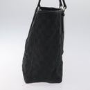 GUCCI GG Canvas Tote Bag Black Silver 113017 Auth 128212-4
