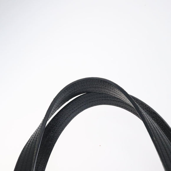 GUCCI GG Canvas Tote Bag Black Silver 113017 Auth 128212