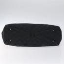 GUCCI GG Canvas Tote Bag Black Silver 113017 Auth 128212-5