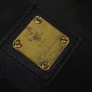 MCM Vicetos Logogram Shoulder Bag Nylon 2way Black Gold Auth 128228-12