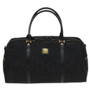 MCM Vicetos Logogram Shoulder Bag Nylon 2way Black Gold Auth 128228-13