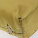 PRADA Hand Bag Nylon Yellow Silver Auth 128229-9
