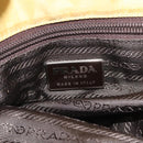 PRADA Hand Bag Nylon Yellow Silver Auth 128229-17