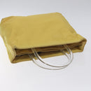 PRADA Hand Bag Nylon Yellow Silver Auth 128229-6