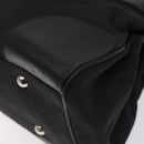 Salvatore Ferragamo Gancini Hand Bag Nylon Black Silver Auth 128232-15