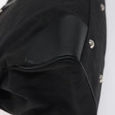 Salvatore Ferragamo Gancini Hand Bag Nylon Black Silver Auth 128232-16