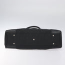 Salvatore Ferragamo Gancini Hand Bag Nylon Black Silver Auth 128232-5