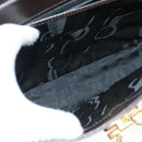 Salvatore Ferragamo Gancini Hand Bag Leather 2way Brown Gold Auth 128233-17