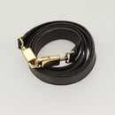 Salvatore Ferragamo Gancini Hand Bag Leather 2way Brown Gold Auth 128233-22