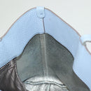 Salvatore Ferragamo Gancini Hand Bag Leather Light Blue Gold Auth 128234-18