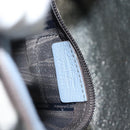 Salvatore Ferragamo Gancini Hand Bag Leather Light Blue Gold Auth 128234-21