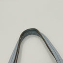 Salvatore Ferragamo Gancini Hand Bag Leather Light Blue Gold Auth 128234-8