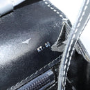 CELINE Shoulder Bag Leather Black Gold Auth 128236-21