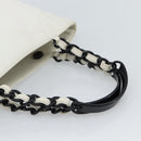 CHANEL Chain Tote Bag Lamb Skin White CC Auth 128237-7