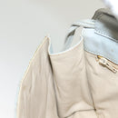 CHANEL Matelasse Shoulder Bag Lamb Skin Ivory Gold CC Auth 128238-23