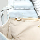 CHANEL Matelasse Shoulder Bag Lamb Skin Ivory Gold CC Auth 128238-24