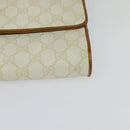 GUCCI GG Supreme Shoulder Bag PVC White Gold 904 02 050 Auth 128242-11