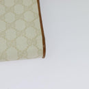 GUCCI GG Supreme Shoulder Bag PVC White Gold 904 02 050 Auth 128242-13