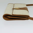 GUCCI GG Supreme Shoulder Bag PVC White Gold 904 02 050 Auth 128242-5