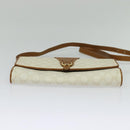 GUCCI GG Supreme Shoulder Bag PVC White Gold 904 02 050 Auth 128242-9