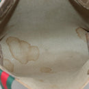 GUCCI GG Supreme Web Sherry Line Tote Bag PVC Beige 120 02 003 Auth 128243-16