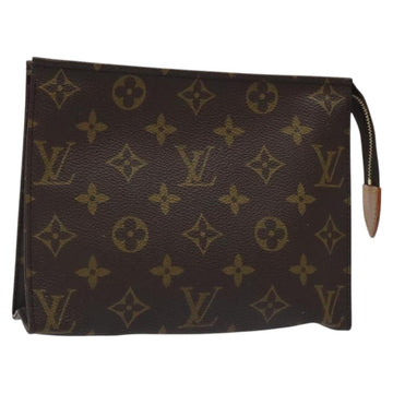 LOUIS VUITTON Monogram Poche Toilette 19 Pouch M47544 LV Auth 128259