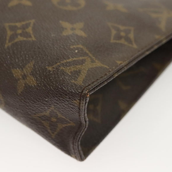 LOUIS VUITTON Monogram Poche Toilette 19 Pouch M47544 LV Auth 128260