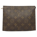 LOUIS VUITTON Monogram Poche Toilette 19 Pouch M47544 LV Auth 128260-13