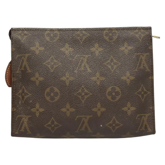 LOUIS VUITTON Monogram Poche Toilette 19 Pouch M47544 LV Auth 128260