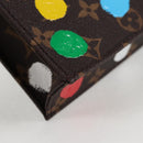 LOUIS VUITTON Monogram Yayoi Kusama Petit Sac Plat Tasche 2way M81867 Auth 128264SM-15