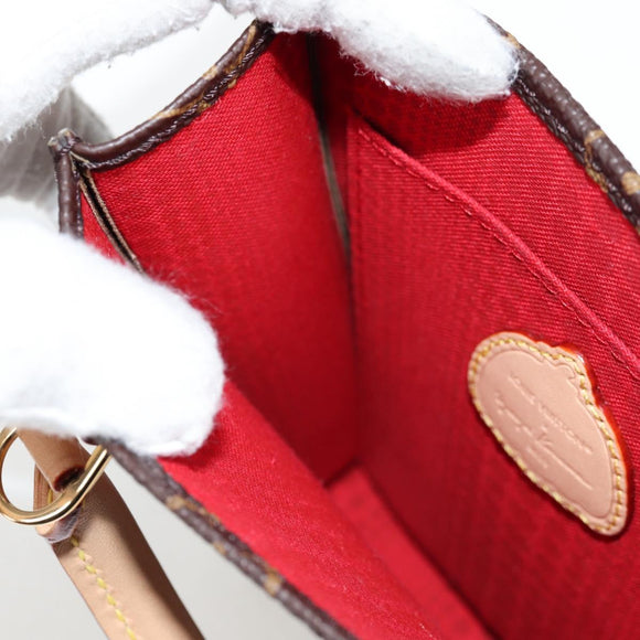 LOUIS VUITTON Monogram Yayoi Kusama Petit Sac Plat Bag 2way M81867 Auth 128264SM