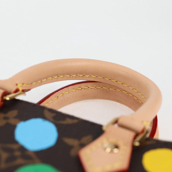 LOUIS VUITTON Monogram Yayoi Kusama Petit Sac Plat Bag 2way M81867 Auth 128264SM