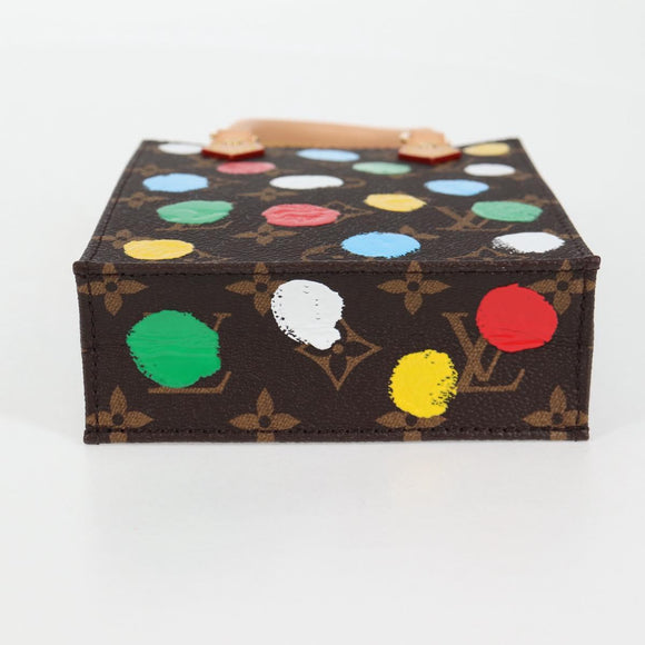 LOUIS VUITTON Monogram Yayoi Kusama Petit Sac Plat Bag 2way M81867 Auth 128264SM