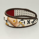 LOUIS VUITTON Monogram Katyusha White M77394 LV Auth 128265M-5