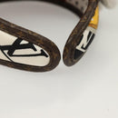 LOUIS VUITTON Monogram Katyusha White M77394 LV Auth 128265M-6