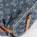 LOUIS VUITTON Monogram Denim XL Hand Bag Blue M95515 LV Auth 128274SAV-9