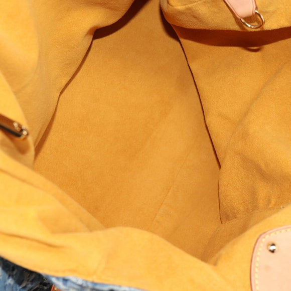 LOUIS VUITTON Monogram Denim XL Hand Bag Blue M95515 LV Auth 128274V