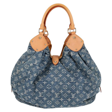 LOUIS VUITTON Monogram Denim XL Hand Bag Blue M95515 LV Auth 128274V - 0