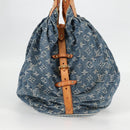 LOUIS VUITTON Monogram Denim XL Hand Bag Blue M95515 LV Auth 128274SAV-4