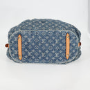 LOUIS VUITTON Monogram Denim XL Hand Bag Blue M95515 LV Auth 128274V-5