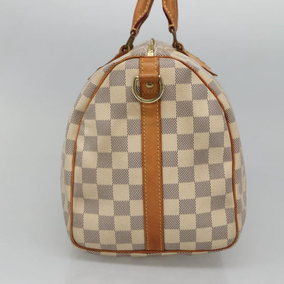 LOUIS VUITTON Damier Azur Speedy Bandouliere 30 Bag 2way N41052 LV Auth 128296